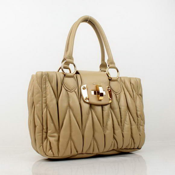 88011 Miu Miu Borsa Custodia in pelle 88011 Albicocca